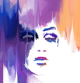 美丽优雅女人肖像