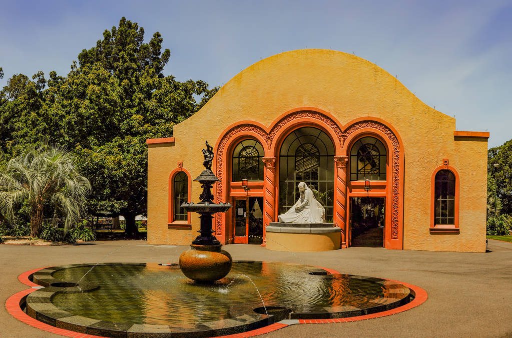 墨尔本市中心美丽的公园. 图片 墨尔本市中心美丽的公园. 图片