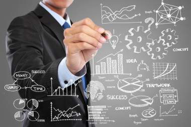 商人繪圖現(xiàn)代商業(yè)概念圖片