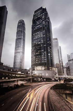 在香港的城市天际线图片