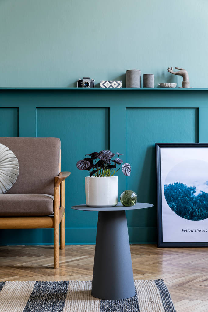 舒适时尚沙发的现代绿色室内设计 舒适时尚沙发的现代绿色室内设计