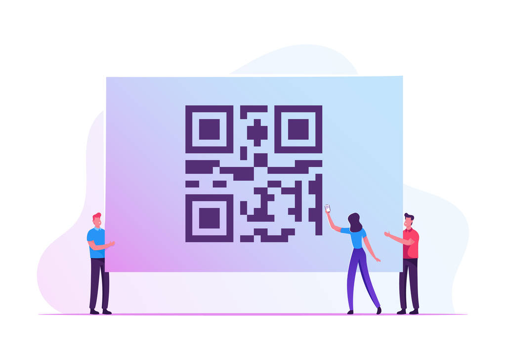 无灰社会的概念。 妇女手持智能手机在手摇扫描巨大的商店Qr代码检查价格,接受促销和折扣。 购物的移动应用程序。 卡通平面矢量图解 无灰社会的概念。 妇女手持智能手机在手摇扫描巨大的商店Qr代码检查价格,接受促销和折扣。 购物的移动应用程序。 卡通平面矢量图解