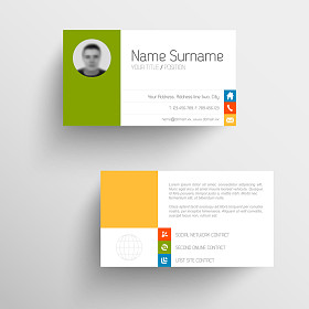 现代商业名片模板照片