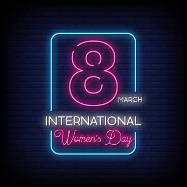 在黑暗的墻壁背景上閃爍著字母8的光芒