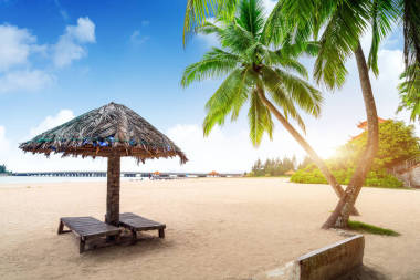 夏天海灘風(fēng)景