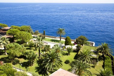 美麗的公園岸上地中海