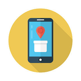 在线矢量平面颜色图标 照片