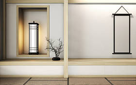 房间非常禅派风格，用日本风格装饰在塔瓦垫子上