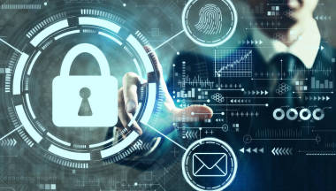 与商人的互联网网络安全概念照片