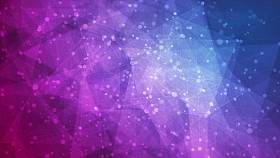 蓝色紫色抽象低聚类技术背景图片