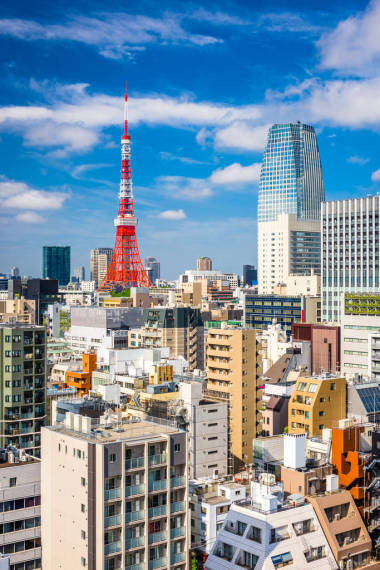 来自日本东京托拉诺门地区的城市景