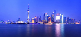 上海的夜景照片