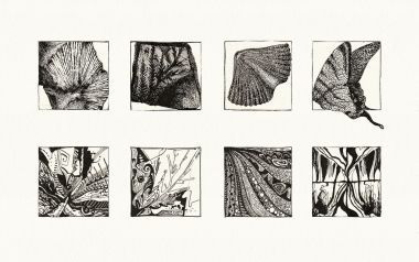 自然纹理 （油墨)图片