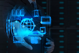 商人手显示云网络图片