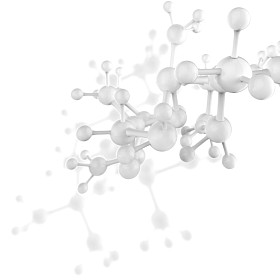 抽象的三维分子照片