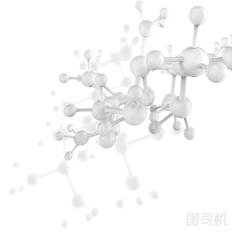 抽象的三維分子照片