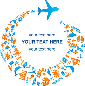 乘飞机旅行图片