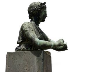 孤立的雕塑圖片