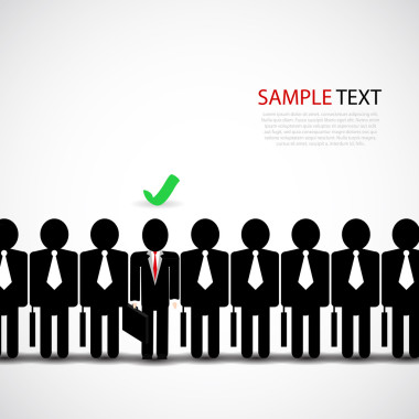 人群中的商人照片