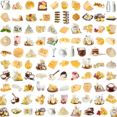 集合套的牛奶生產(chǎn)、 奶酪、 山寨豆腐