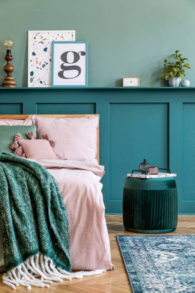 美丽的房间室内设计元素和装饰