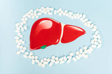 藍色抽吸紅肝附近的藥丸頭像 