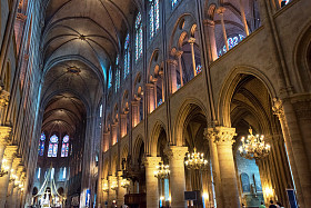 Notre Dame de Paris inside Paris