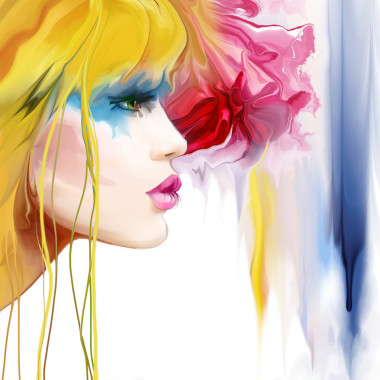 美麗女孩的肖像