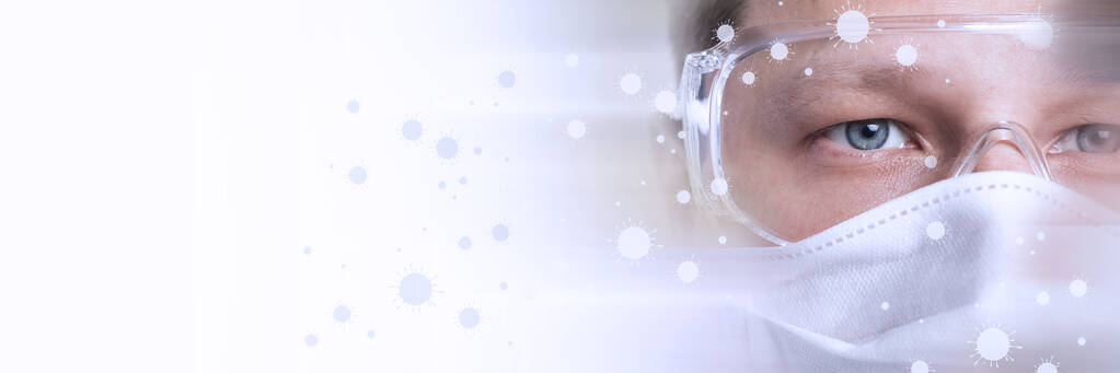 戴面具的男人防止结肠炎、感染