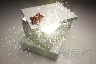 圣誕禮物用明亮和神奇來自的東西