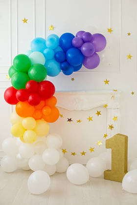 派对用气球彩虹色