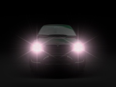 黑车与卤素灯图片