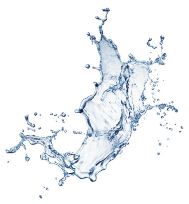 藍(lán)色的水濺隔離