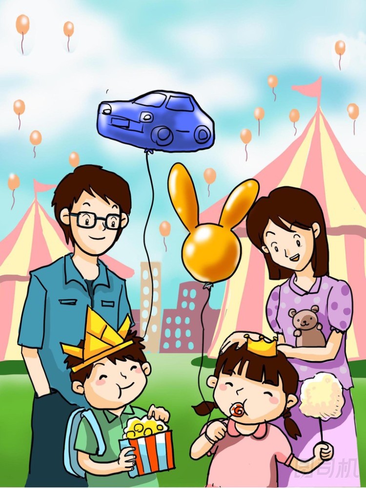 幸福的家庭，在有趣的節(jié)日