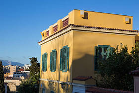 希腊雅典古典风格的房子图片