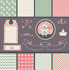 泰迪熊和无缝模式.图片