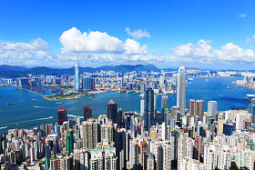 香港的都市景