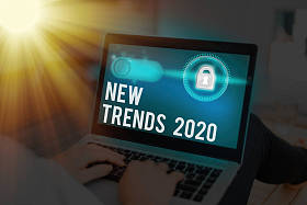 手写体文字写作2020年新趋势。概念，意思是某事物发展的总方向