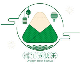 端午节贺卡：饺子的象