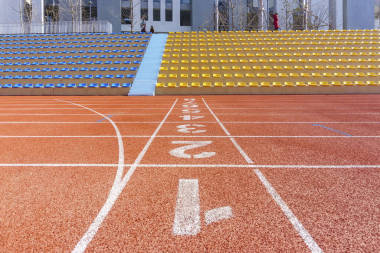 跑道和野戰(zhàn)紅色塑料跑道