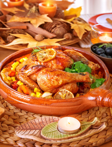 感恩節(jié)家庭聚餐照片