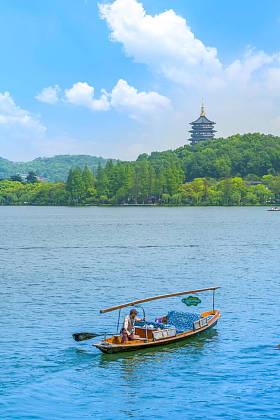 杭州西湖美丽的风景