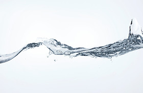 水波浪照片