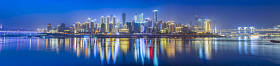 城市夜景和摩天大楼图片