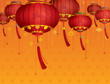 中國的紅燈籠裝飾