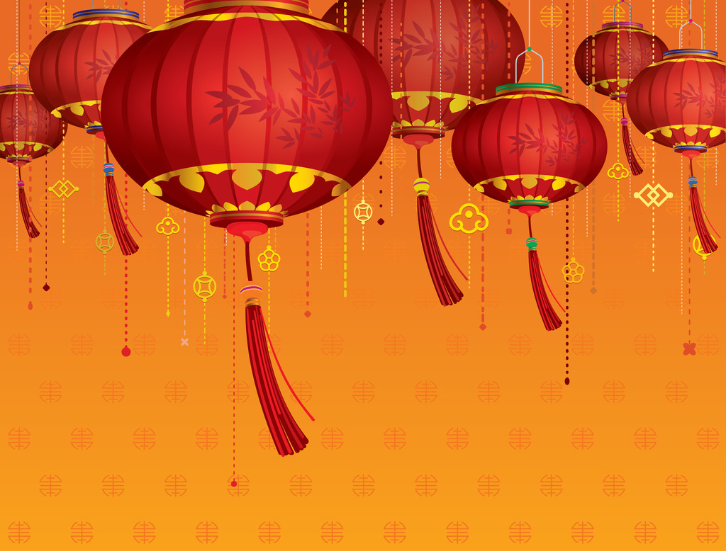 中国的红灯笼装饰