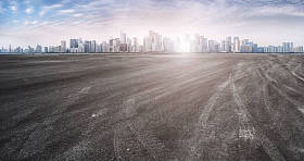 杭州城市建筑景观的天际线景