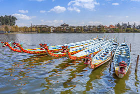 中国、亚洲的龙舟