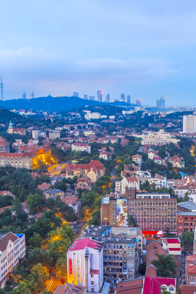 青島市風(fēng)景與天際線圖片