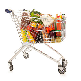 购物车全部乳制品食品杂货店